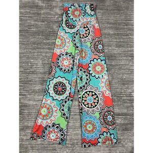 My Bump Maternity Pants Womens Small Multi Mandala Wide Leg Palazzo MP0014‎